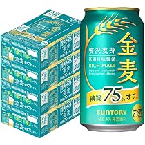 Amazon.co.jp: 金麦 糖質75%オフ 350ml 96本 [ サントリー ビール 新